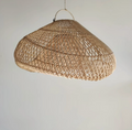 L’Aube Organique – Suspension Sculpturale en Rotin Tressé