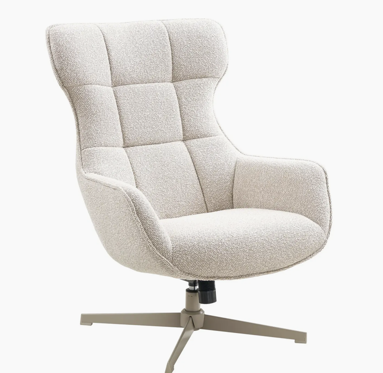 Le Turin – Fauteuil Lounge Pivotant à Silhouette Organique
