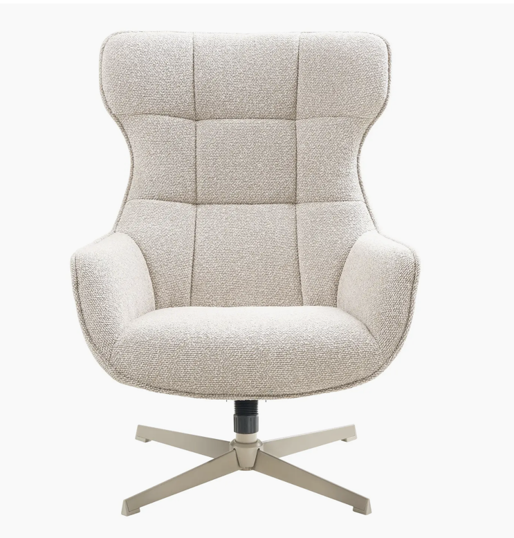 Le Turin – Fauteuil Lounge Pivotant à Silhouette Organique