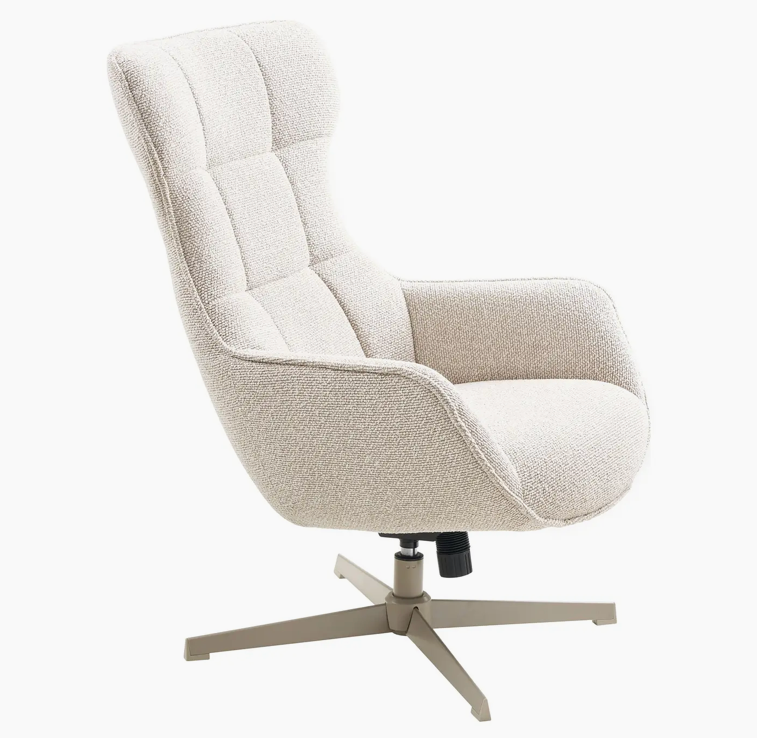 Le Turin – Fauteuil Lounge Pivotant à Silhouette Organique
