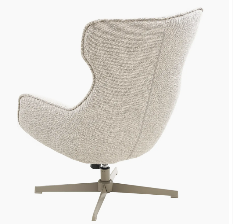 Le Turin – Fauteuil Lounge Pivotant à Silhouette Organique