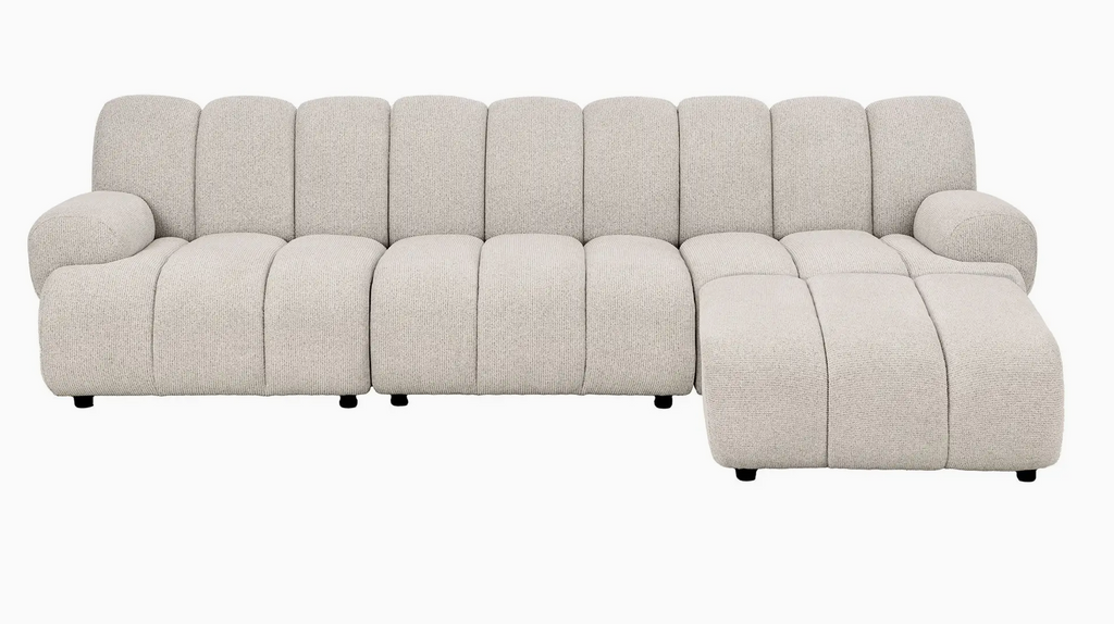 L’Espace Taza – Canapé Modulaire 3,5 Places & Pouf Lounge (275 cm)