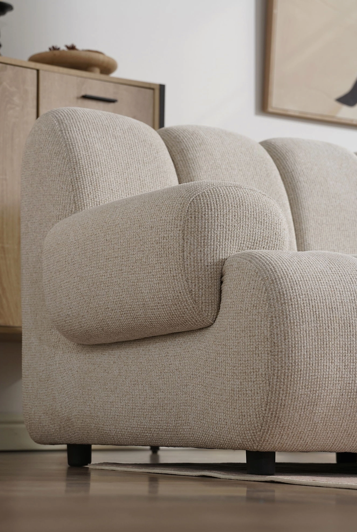 L’Espace Taza – Canapé Modulaire 3,5 Places & Pouf Lounge (275 cm)