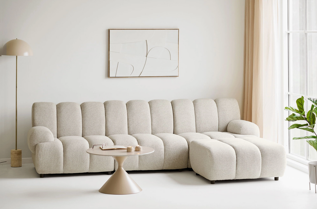 L’Espace Taza – Canapé Modulaire 3,5 Places & Pouf Lounge (275 cm)