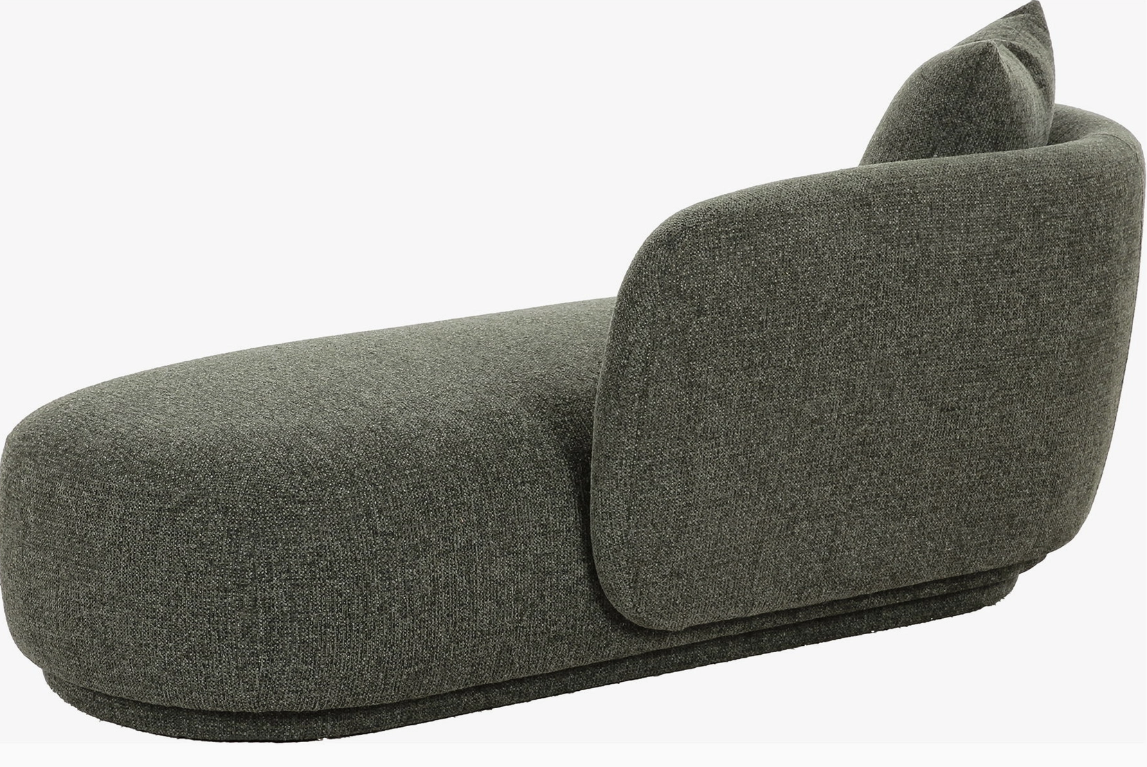 Le Mykonos – Daybed Sculptural & Coussin Cylindrique Vert Sauge