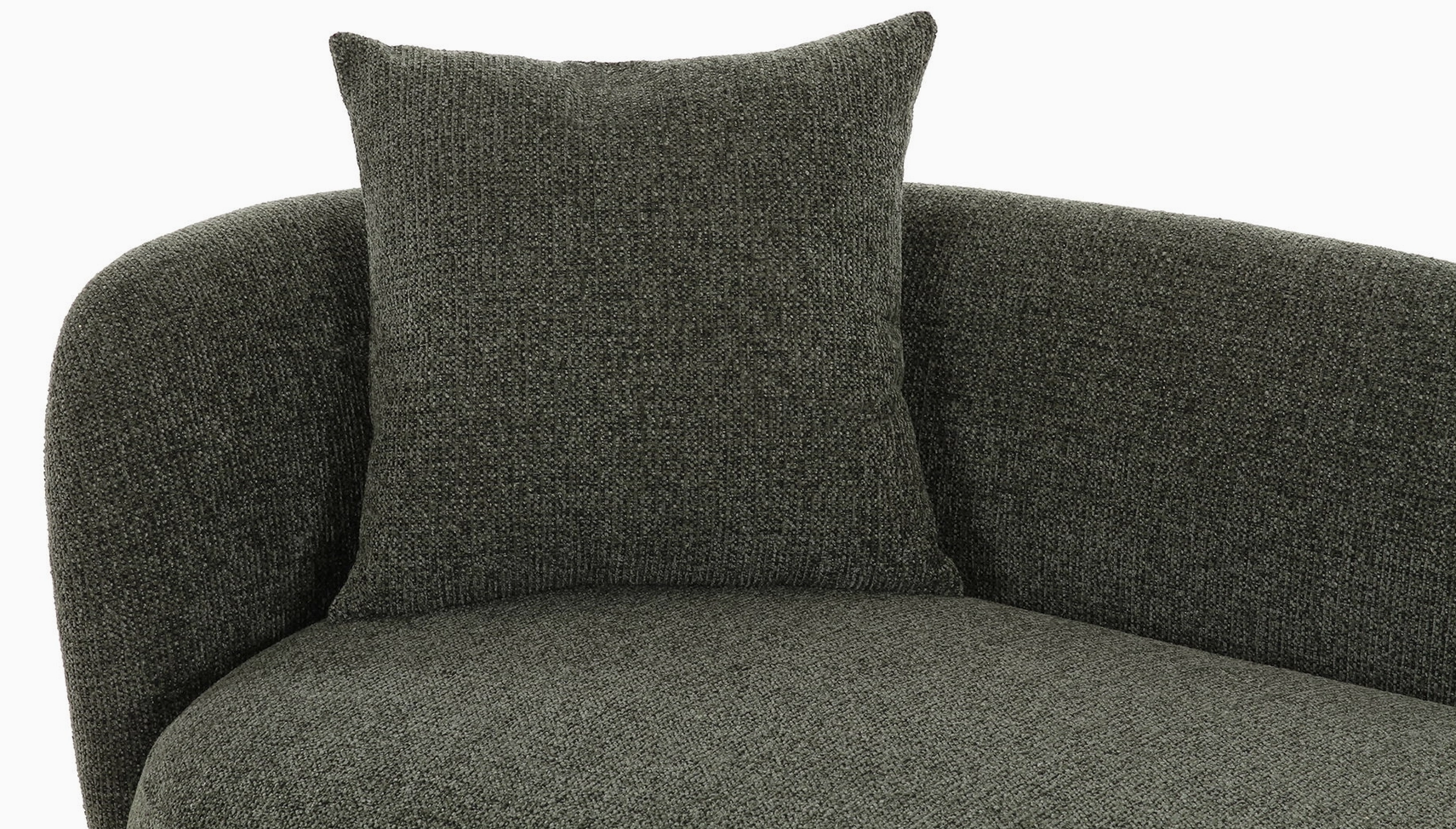 Le Mykonos – Daybed Sculptural & Coussin Cylindrique Vert Sauge